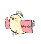 手帳鳥あいさつ (タメ口、敬語時々英語)（個別スタンプ：38）