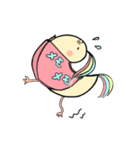 手帳鳥あいさつ (タメ口、敬語時々英語)（個別スタンプ：40）