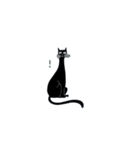 手書き風黒猫（個別スタンプ：21）