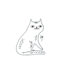 手書き風黒猫（個別スタンプ：33）