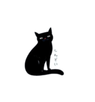 手書き風黒猫（個別スタンプ：36）