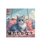 ペットの可愛いロシアンブルー（個別スタンプ：17）