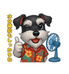 真夏のシュナウザー（個別スタンプ：26）