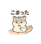 てのひらハムスター もちもち癒しスタンプ（個別スタンプ：4）