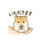 てのひらハムスター もちもち癒しスタンプ（個別スタンプ：20）
