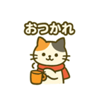 三毛猫のゆるっと季節スタンプ（個別スタンプ：7）