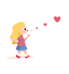 かわいいドット絵のスタンプ（個別スタンプ：13）