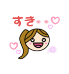 女子かわいいスタンプ（個別スタンプ：25）