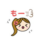 女子かわいいスタンプ（個別スタンプ：26）
