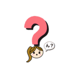 女子かわいいスタンプ（個別スタンプ：34）