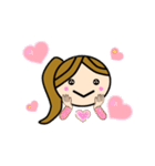 女子かわいいスタンプ（個別スタンプ：35）
