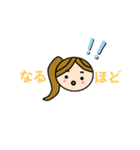 女子かわいいスタンプ（個別スタンプ：36）