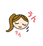 女子かわいいスタンプ（個別スタンプ：38）