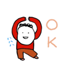 【笑いだらけ】ずっと使えるやさしい人類5（個別スタンプ：14）