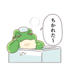 もっとお疲れ気味のカエル（個別スタンプ：15）