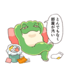もっとお疲れ気味のカエル（個別スタンプ：21）