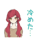 ネガティブな普段着赤髪女子★（個別スタンプ：25）
