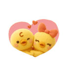 ぴよぴよ夫婦◎ぬいぐるみ（個別スタンプ：1）