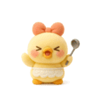 ぴよぴよ夫婦◎ぬいぐるみ（個別スタンプ：7）