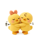ぴよぴよ夫婦◎ぬいぐるみ（個別スタンプ：9）