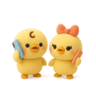 ぴよぴよ夫婦◎ぬいぐるみ（個別スタンプ：13）