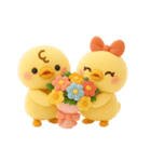 ぴよぴよ夫婦◎ぬいぐるみ（個別スタンプ：32）