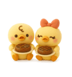 ぴよぴよ夫婦◎ぬいぐるみ（個別スタンプ：40）