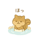 可愛い動物達の温泉 日本語（個別スタンプ：20）