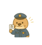 可愛い動物達の警察官 日本語（個別スタンプ：23）