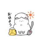ハチワレねこのゆるゆるスタンプ（個別スタンプ：3）