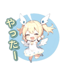ふわふわ天使ガール（個別スタンプ：9）