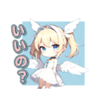 ふわふわ天使ガール（個別スタンプ：12）