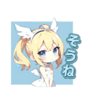 ふわふわ天使ガール（個別スタンプ：15）