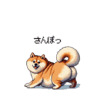 犬の気持ちふとっちょ柴犬（個別スタンプ：35）
