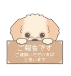 やさしいマルプー【仕事＆連絡】（個別スタンプ：33）