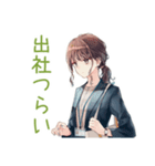 月曜朝の絶望★社畜ちゃん（個別スタンプ：5）