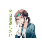 月曜朝の絶望★社畜ちゃん（個別スタンプ：21）