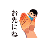 子ども（男の子）の送迎★到着報告（個別スタンプ：22）
