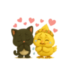黒猫とパンダの日常ことば2（個別スタンプ：14）