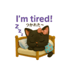 黒猫とパンダの日常ことば2（個別スタンプ：16）