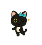 黒猫アルビの日常w（個別スタンプ：26）