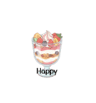 文字ありver.韓国風スタンプ（スイーツ多）（個別スタンプ：5）