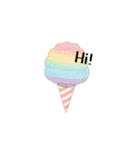 文字ありver.韓国風スタンプ（スイーツ多）（個別スタンプ：6）