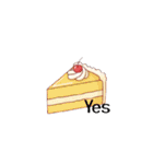 文字ありver.韓国風スタンプ（スイーツ多）（個別スタンプ：15）