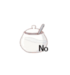 文字ありver.韓国風スタンプ（スイーツ多）（個別スタンプ：16）
