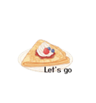 文字ありver.韓国風スタンプ（スイーツ多）（個別スタンプ：21）