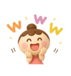 母から子へ♡3D（個別スタンプ：37）