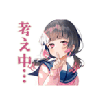 制服の女の子★勉強会お誘い（個別スタンプ：22）