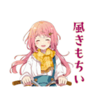 サイクリングなふんわりかわいい女の子（個別スタンプ：5）