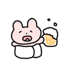 ピンクだんごウサギ (JP)（個別スタンプ：11）